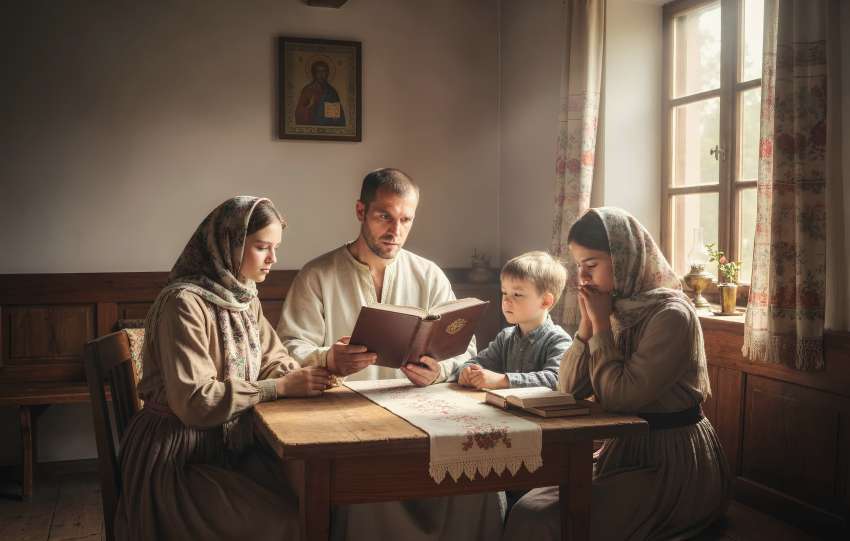 cu hristos in familie