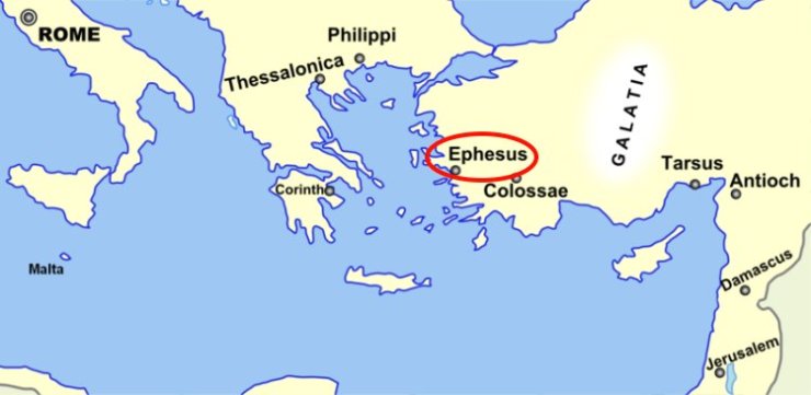 ephesus harta