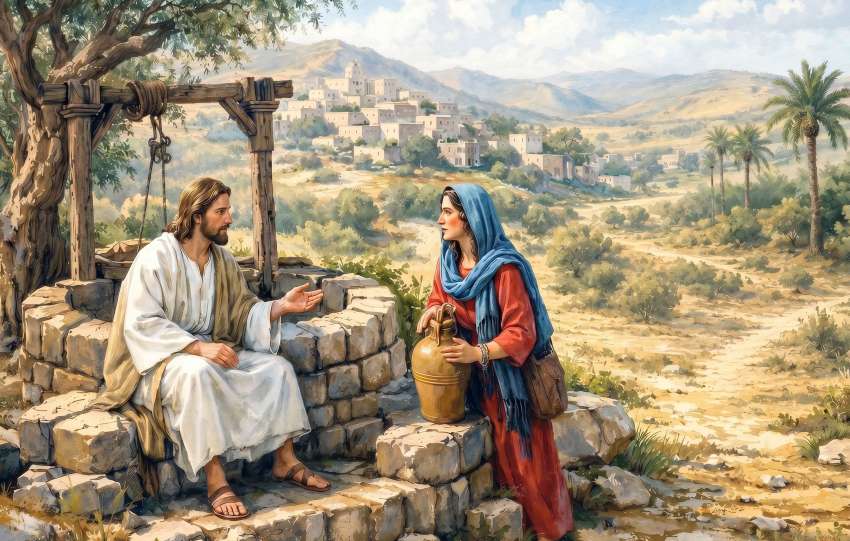 intalnirea la fantana isus si samarineanca